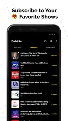 Podkicker android App screenshot 8